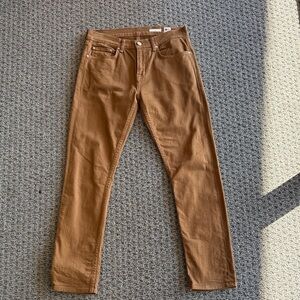 Men's Slim Fit Tan Jeans